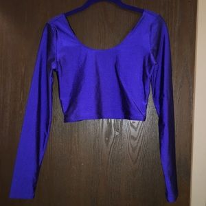 Royal blue crop top